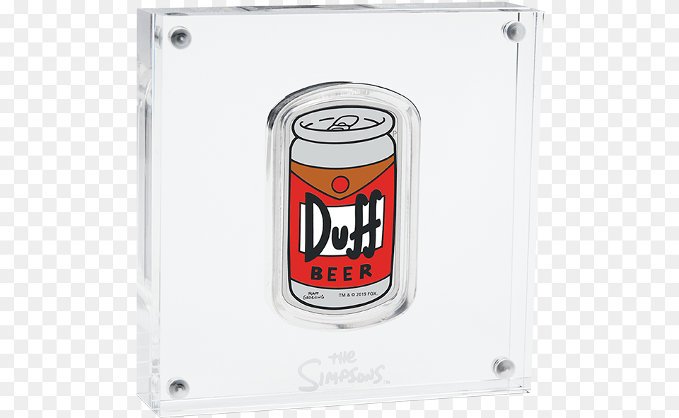 Duff Beer 2019 1oz Silver Proof Coin Product Photo Duff Beer 2019 1oz Silver Coin, Tin, Can Free Png Download