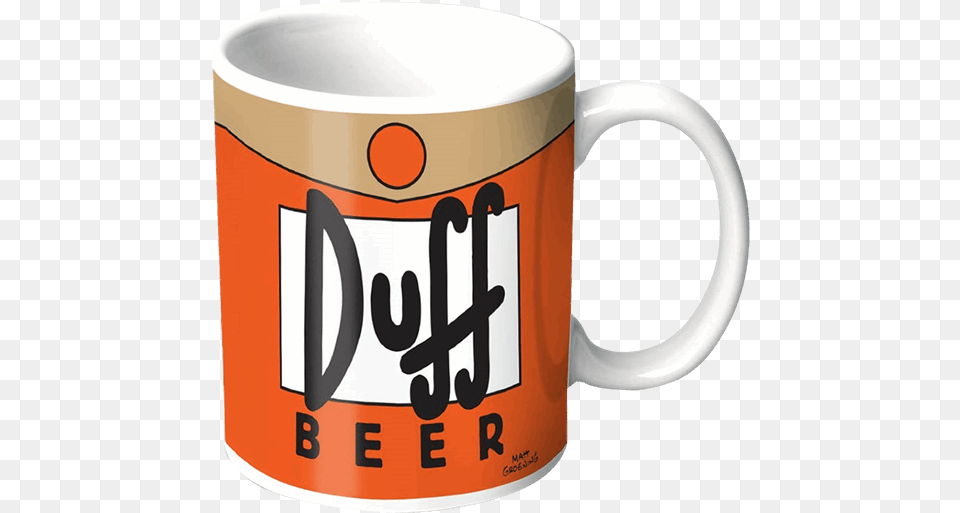 Duff Beer Mug, Cup, Beverage, Coffee, Coffee Cup Free Png