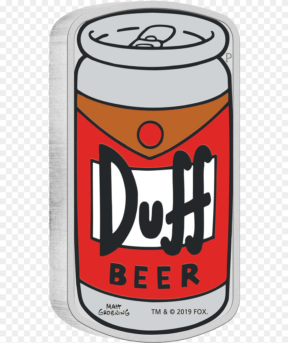 Duff Beer Simpsons, Alcohol, Beverage, Tin, Lager Free Png