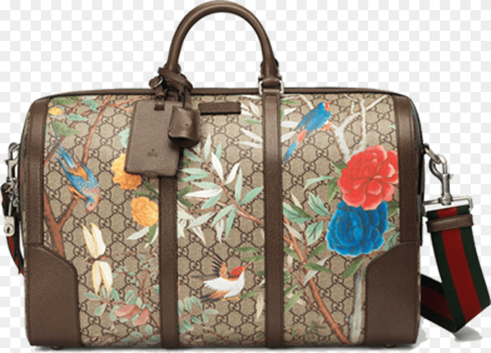 Duffel Bag Gucci Tian Duffle, Accessories, Handbag, Purse, Flower Png Image