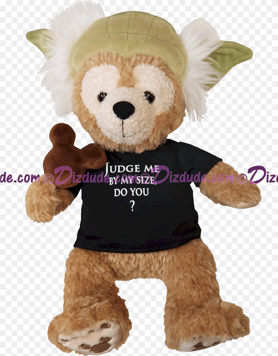 Duffy As Yoda Bear With Chocolate Mickey Ears Icecream Yoda Bear, Plush, Toy, Teddy Bear Free Transparent Png