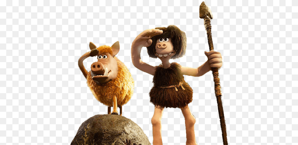 Dug And Hognob On The Lookout Hobnob Early Man, Child, Female, Girl, Person Png Image