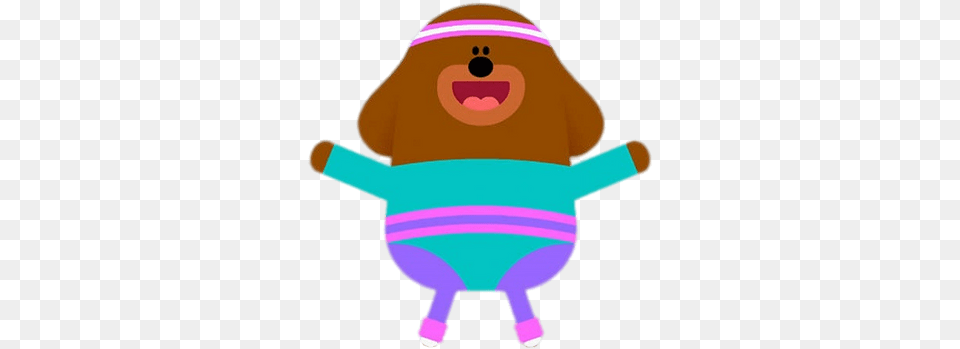 Duggee Doing Aerobics Hey Duggee Exercise, Baby, Person, Plush, Toy Free Transparent Png