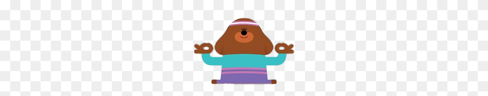 Duggee Doing Yoga, Cartoon Free Png