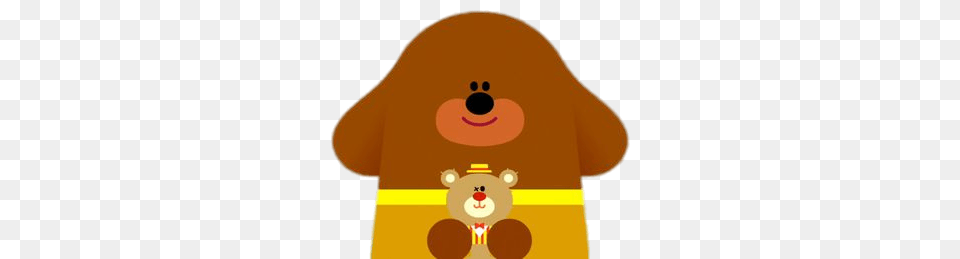 Duggee Holding Teddybear, Plush, Toy Free Transparent Png