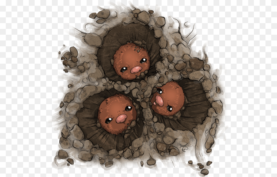 Dugtrio Used Dig By Scowlingelf Cake, Baby, Person, Food, Nut Png