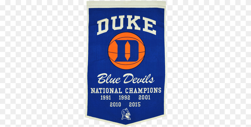 Duke Blue Devils Basketball Championship Dynasty Banner With Hanging Rod Vertical, Advertisement, Poster, Logo Free Png Download