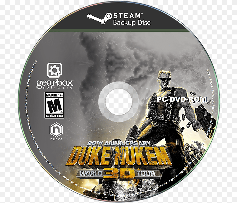Duke Nukem 3d Cd Disc, Disk, Dvd, Adult, Male Png