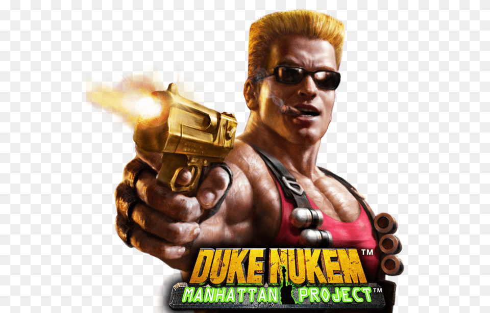 Duke Nukem Duke Nukem Manhattan Project, Accessories, Sunglasses, Weapon, Handgun Free Png