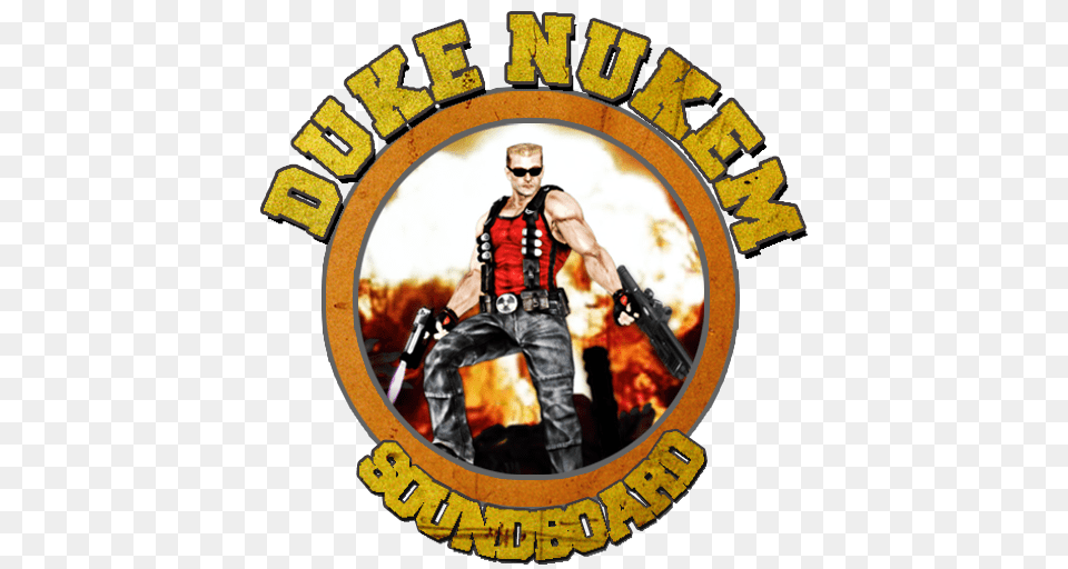 Duke Nukem Soundboard Appstore For Android, Vest, Clothing, Logo, Adult Png Image