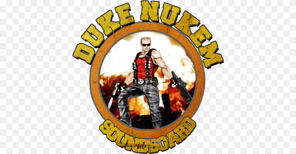 Duke Nukem Soundboard Emblem, Clothing, Vest, Adult, Logo Free Png