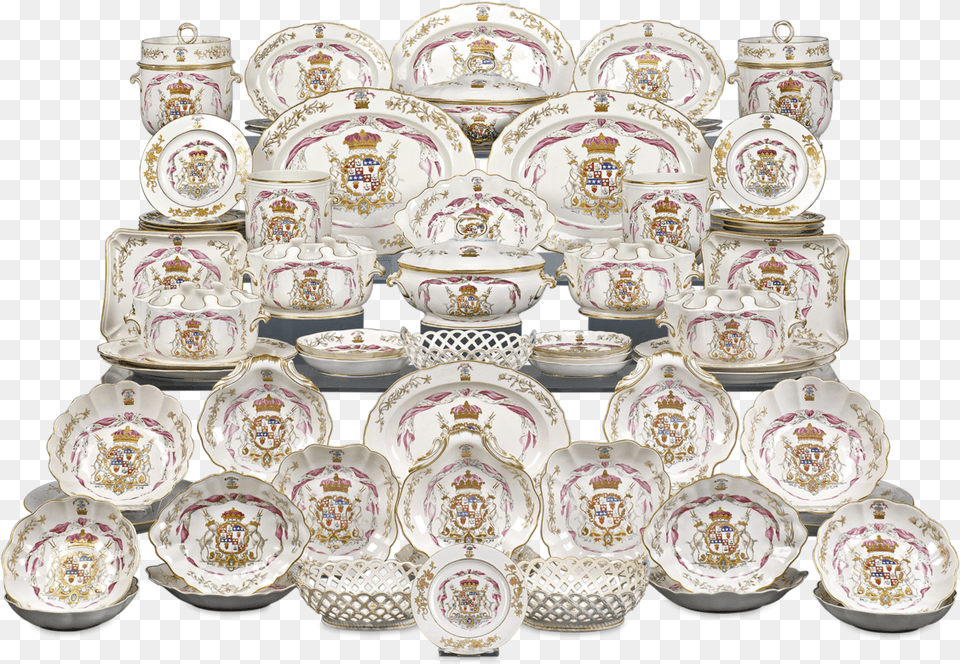Duke Of Hamilton Porcelain Service By Derby And Duesbury Cupcake, Art, Pottery, Cup, Plate Free Transparent Png