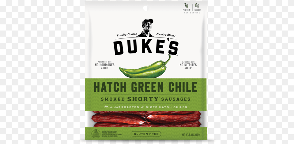 Dukes Hatch Green Chile, Poster, Advertisement, Person, Man Free Png