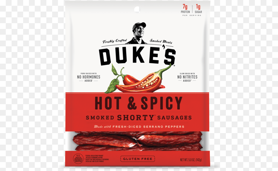 Dukes Hot And Spicy, Poster, Advertisement, Person, Man Free Transparent Png