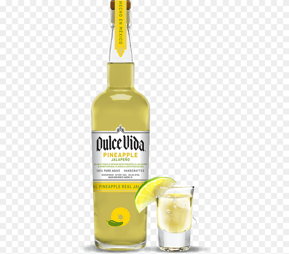 Dulce Vida Spirits Dulce Vida Pineapple Jalapeno Tequila, Alcohol, Beverage, Liquor, Bottle Free Png Download