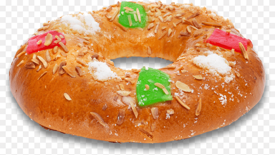 Dulces De Temporada Roscon Reyes Bread, Food, Bagel Free Transparent Png