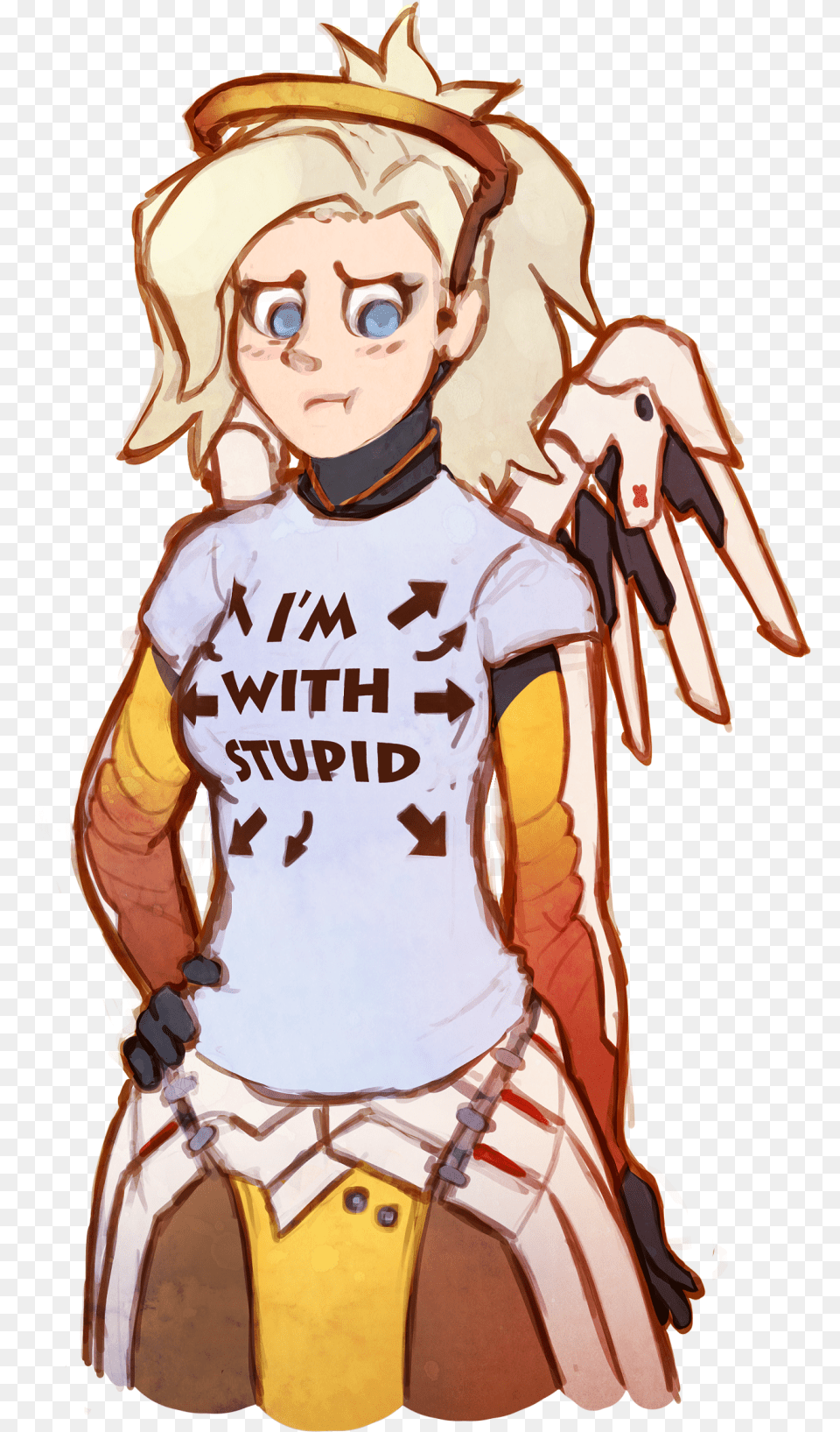 Dumb Mercy Overwatch, Baby, Book, Comics, Person Png