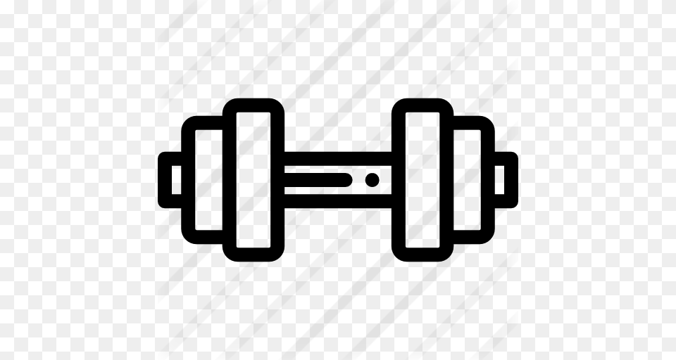 Dumbbell, Gray Free Png Download