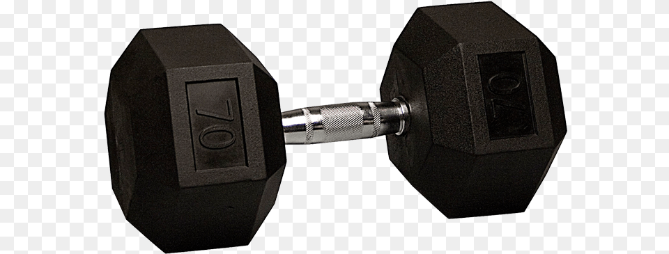 Dumbbell 75 Lbs Rubber Hex Dumbbells, Working Out, Fitness, Sport, Gym Free Png