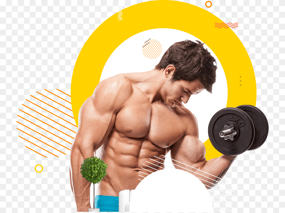 Dumbbell Clipart Male Fitness Bodybuilder, Adult, Person, Man, Head Png