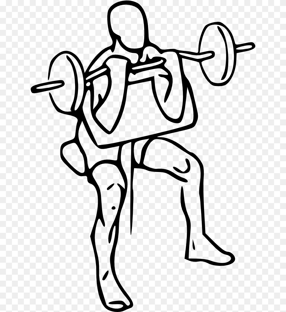 Dumbbell Drawing Curls Preacher Curls Drawing, Gray Png Image