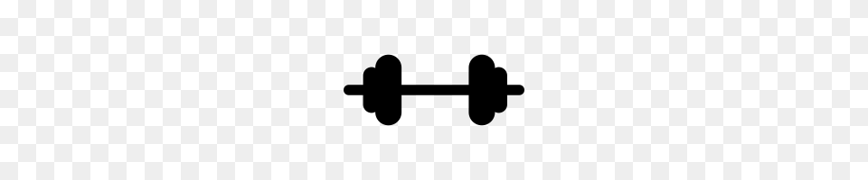 Dumbbell Icons Noun Project, Gray Free Transparent Png