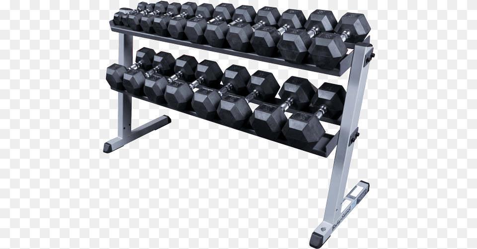 Dumbbell Rack Gdr 60 Body Solid, Fitness, Sport, Working Out, Gym Png Image