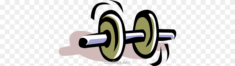 Dumbbell Royalty Vector Clip Art Illustration, Axle, Coil, Machine, Rotor Free Png