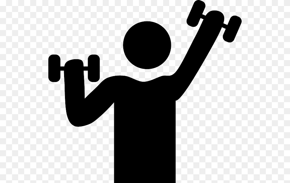 Dumbbells, Silhouette, Device, Grass, Lawn Png