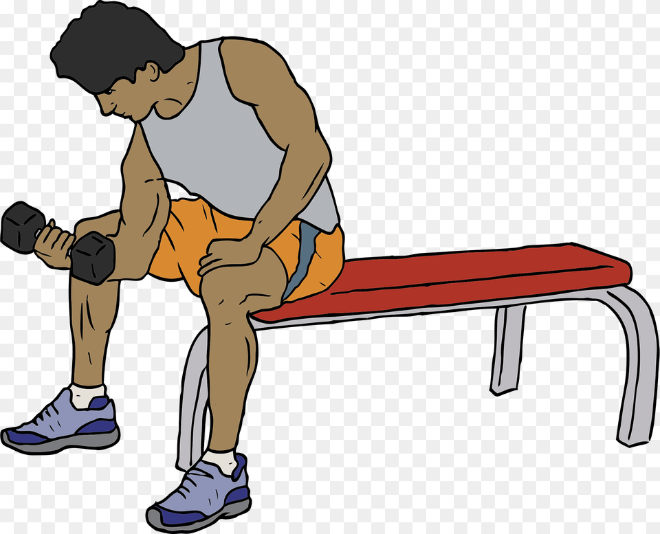 Dumbell Lifter Clipart, Person, Clothing, Footwear, Shoe Png