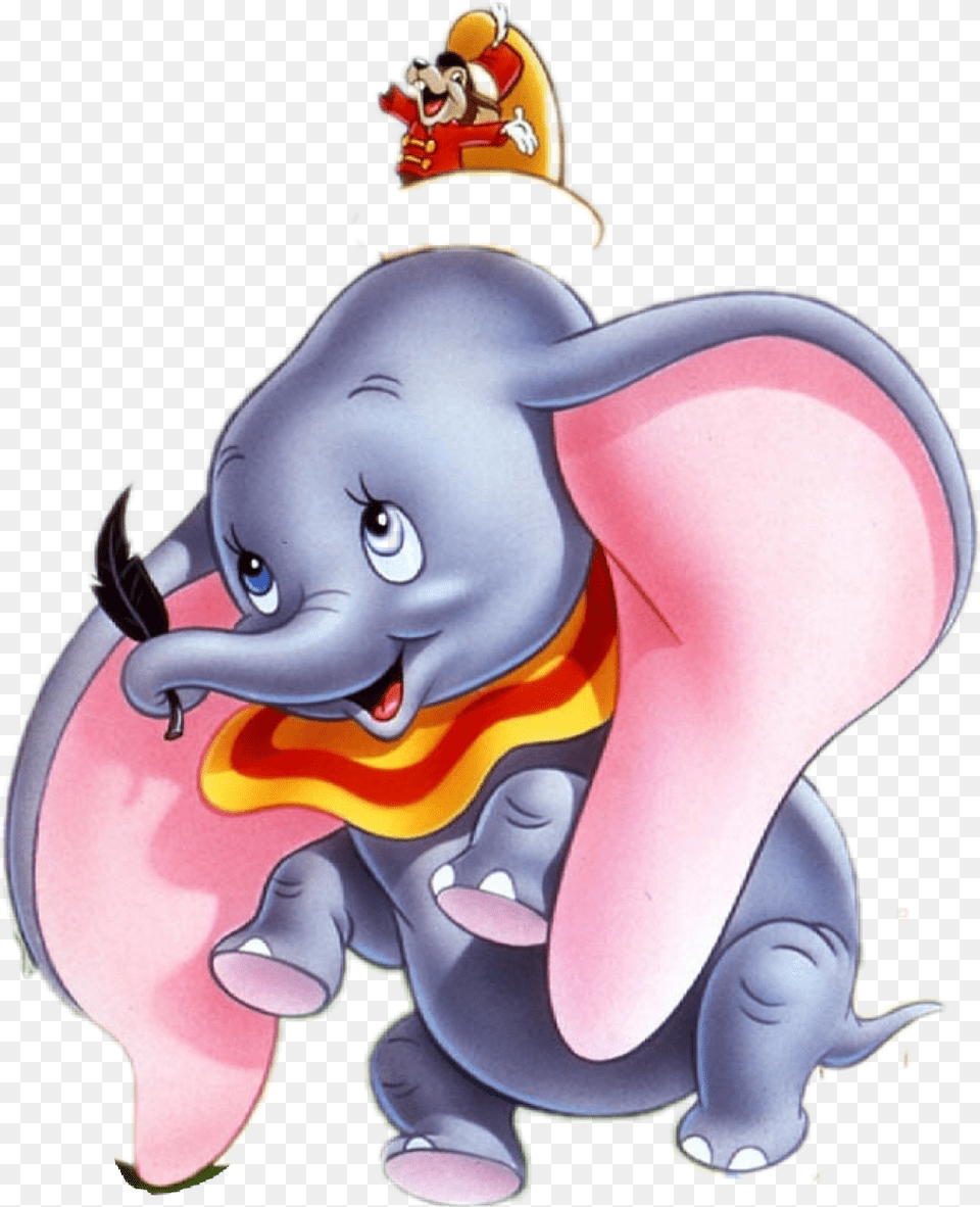 Dumbo, Cartoon, Animal, Elephant, Mammal Free Png Download