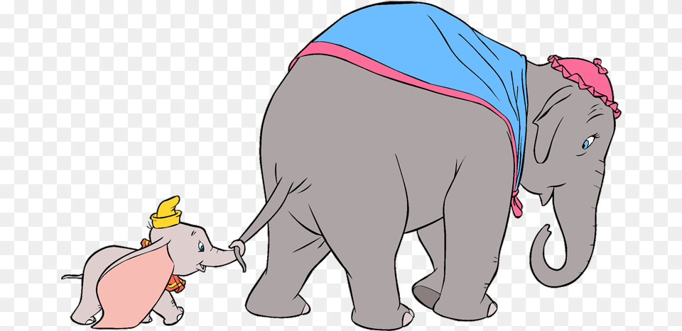 Dumbo And Mom Clipart, Baby, Person, Animal, Mammal Free Png Download