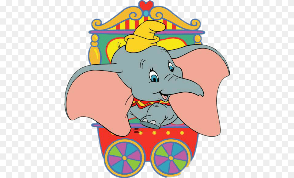 Dumbo Circus, Machine, Wheel, Baby, Person Png Image