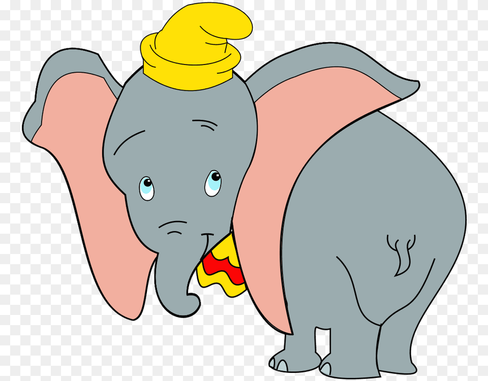 Dumbo Clipart Elephant Cartoon Big Ears, Baby, Face, Head, Person Free Png Download