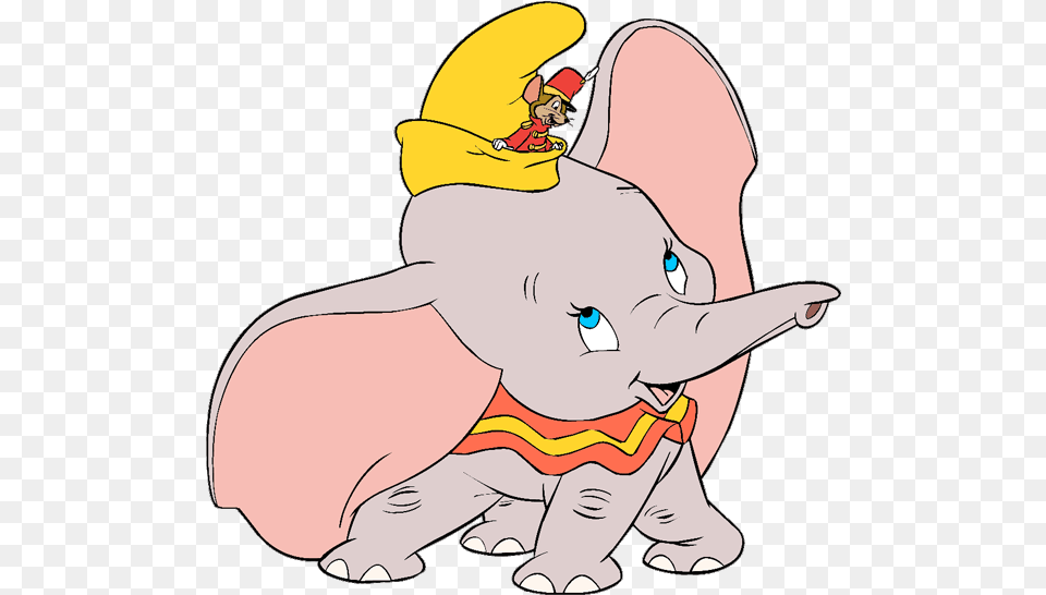 Dumbo Cupcake Toppers, Baby, Person, Animal, Face Free Png Download