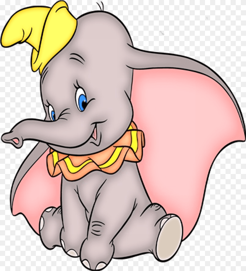Dumbo Elephant Dumbo Disney, Cartoon, Baby, Person, Face Free Png