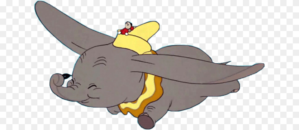 Dumbo Says To Follow My Instagram Qveen Vibin Dumbo Scene, Cartoon, Baby, Person Free Png