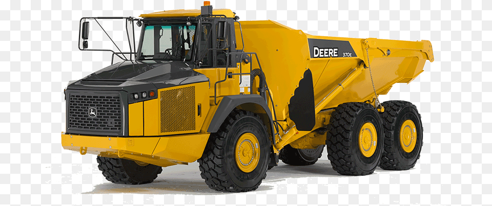 Dump Truck Camion Articulado John Deere, Bulldozer, Machine, Wheel, Transportation Png Image