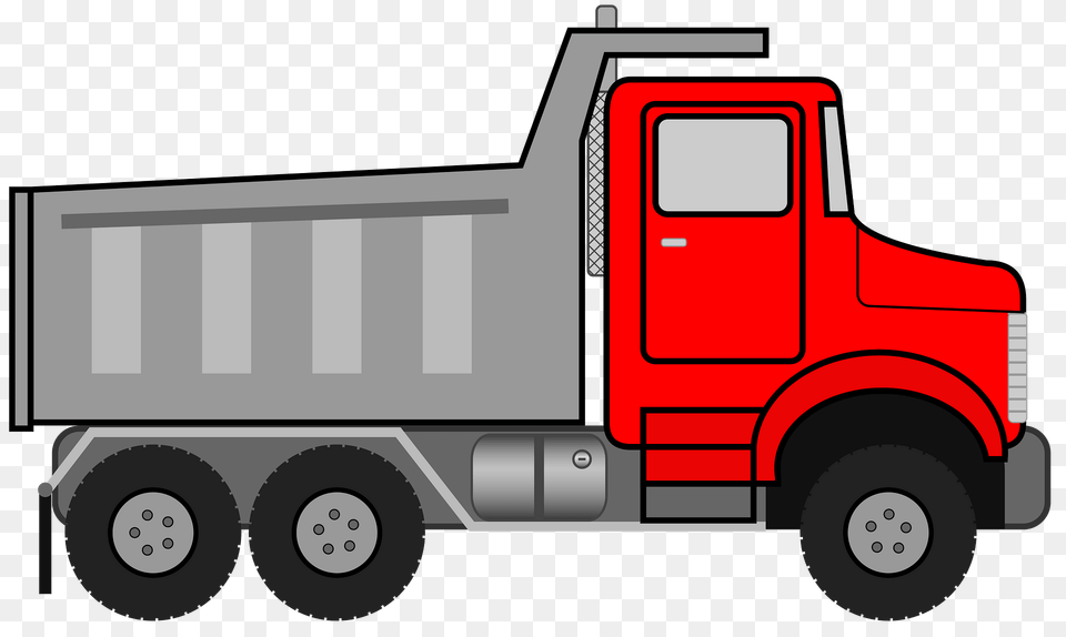 Dump Truck Clipart, Trailer Truck, Transportation, Vehicle, Machine Png Image