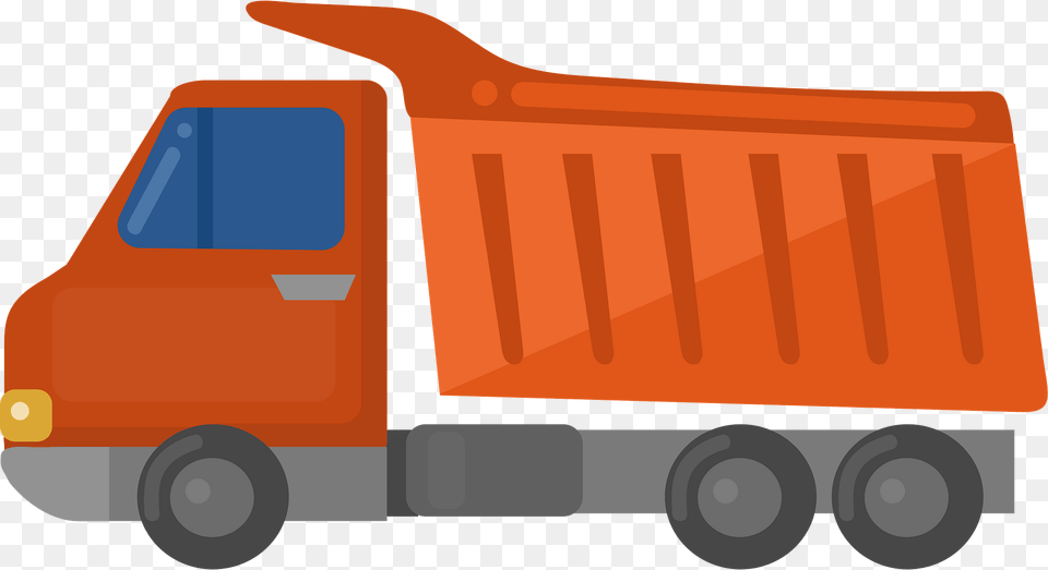 Dump Truck Clipart, Trailer Truck, Transportation, Vehicle, Machine Png
