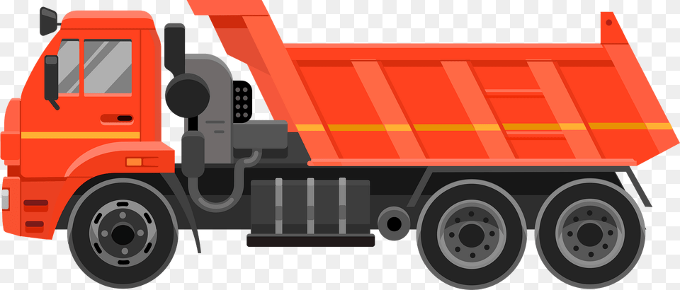 Dump Truck Clipart, Trailer Truck, Transportation, Vehicle, Machine Free Transparent Png