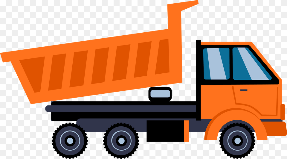 Dump Truck Clipart, Transportation, Vehicle, Bulldozer, Machine Free Transparent Png