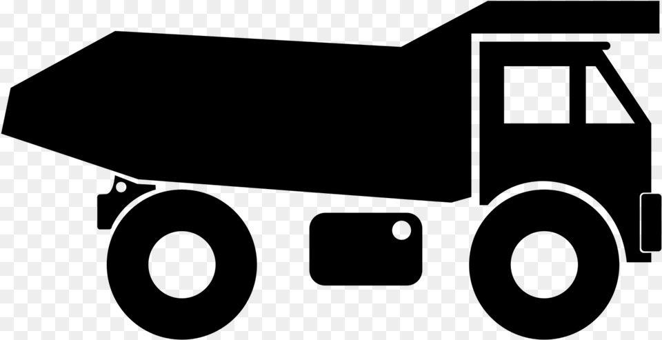 Dump Truck Garbage Truck Waste Truck Driver Dump Truck Icon, Gray Free Png Download