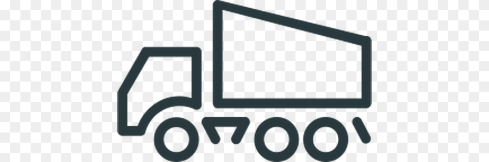 Dump Truck Icon Line Art Vector Drawing, Vehicle, Transportation, Trailer Truck, Wheel Png