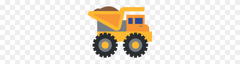 Dump Truck Icon Myiconfinder, Bulldozer, Machine, Wheel Png Image