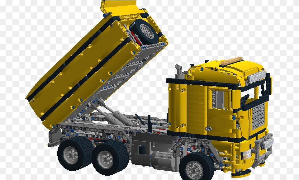Dump Truck Instruction Model Trailer Truck, Trailer Truck, Transportation, Vehicle, Bulldozer Png