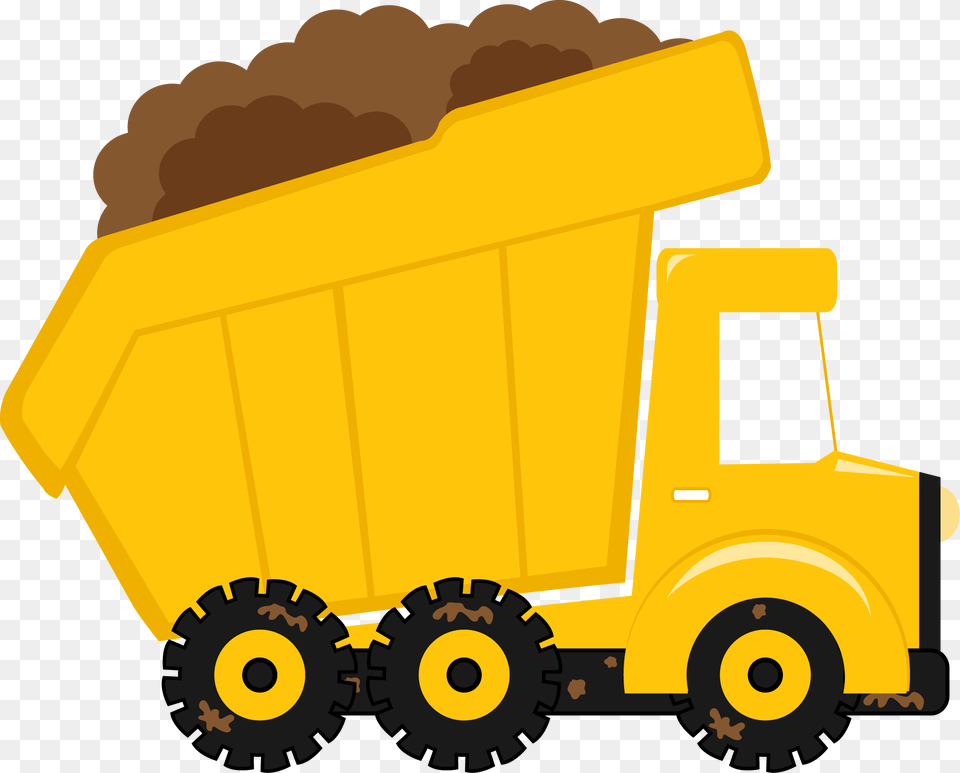 Dump Truck Pickup Truck Vehicle Clip Art Dump Truck Clipart, Bulldozer, Machine, Transportation Png Image