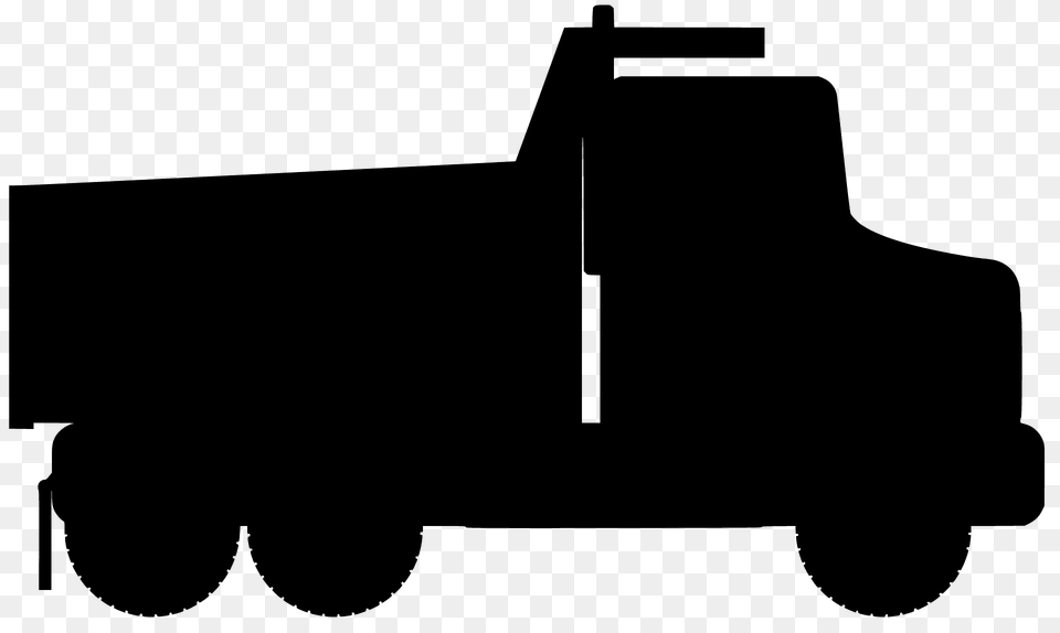 Dump Truck Silhouette, Vehicle, Transportation, Pickup Truck, Tool Png