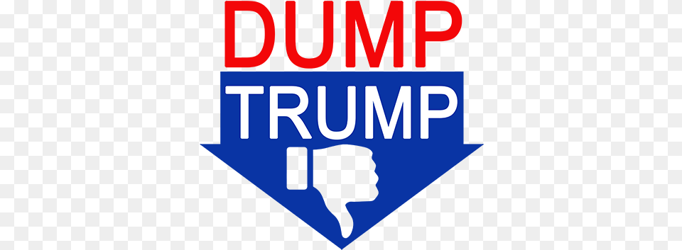Dump Trump Thumbs Down Sign, Light, Symbol, Person, Logo Png
