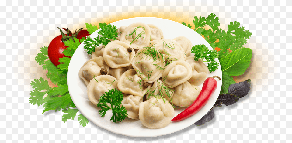 Dumplings, Food, Food Presentation, Pasta, Plate Png Image
